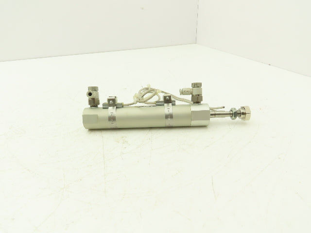 SMC MGGLB20-75-M9BL Round Pneumatic Air Cylinder 20mm Bore 75mm Stroke 145psi