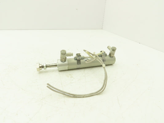 SMC MGGLB20-75-M9BL Round Pneumatic Air Cylinder 20mm Bore 75mm Stroke 145psi