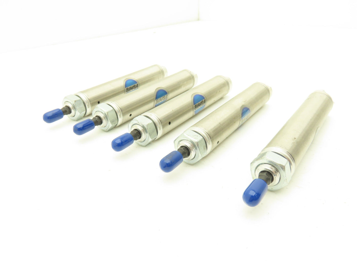 Bimba 042NRG Air Cylinder 3/4" Bore x 2" Stroke Single Act Non-Rotating Lot of 5