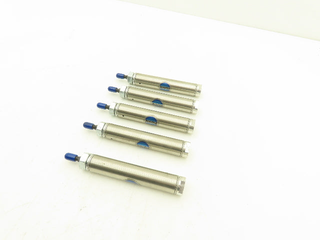 Bimba 042NRG Air Cylinder 3/4" Bore x 2" Stroke Single Act Non-Rotating Lot of 5