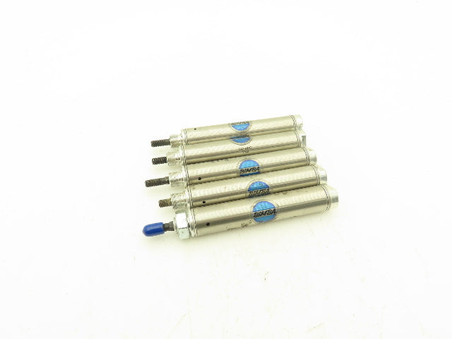 Bimba 042NRG Air Cylinder 3/4" Bore x 2" Stroke Single Act Non-Rotating Lot of 5