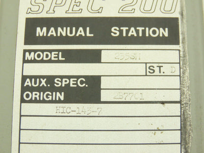 Foxboro 2B7701 235SM SPEC 200 HMI Manual Control Station