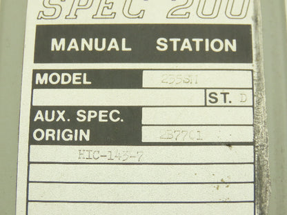 Foxboro 2B7701 235SM SPEC 200 HMI Manual Control Station