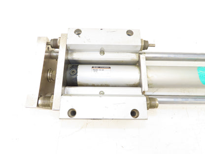 SMC Pneumatic External Guided Cylinder 40mm Bore 100mm+400mm Stroke