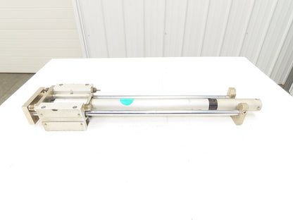 SMC Pneumatic External Guided Cylinder 40mm Bore 100mm+400mm Stroke