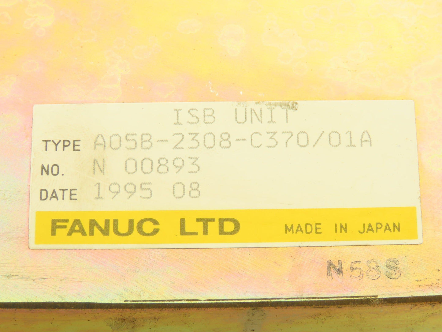 Fanuc A05B-2308-C370/01A Robot ISB Controller Unit