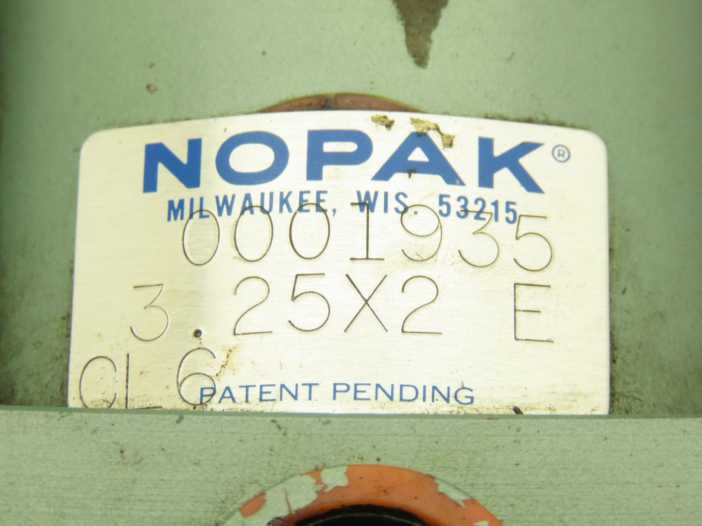 Nopak 0001935 Pneumatic Air Cylinder 3.25" Bore 2" Stroke 250psi