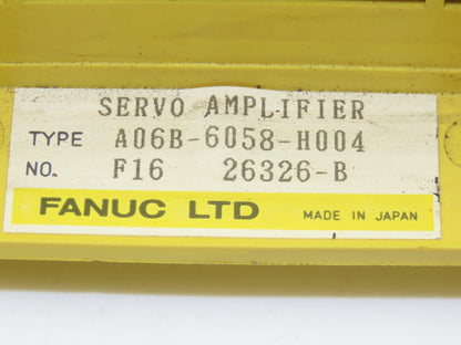 Fanuc A06B-6058-H004 Servo Amplifier