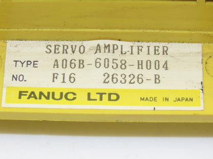 Fanuc A06B-6058-H004 Servo Amplifier