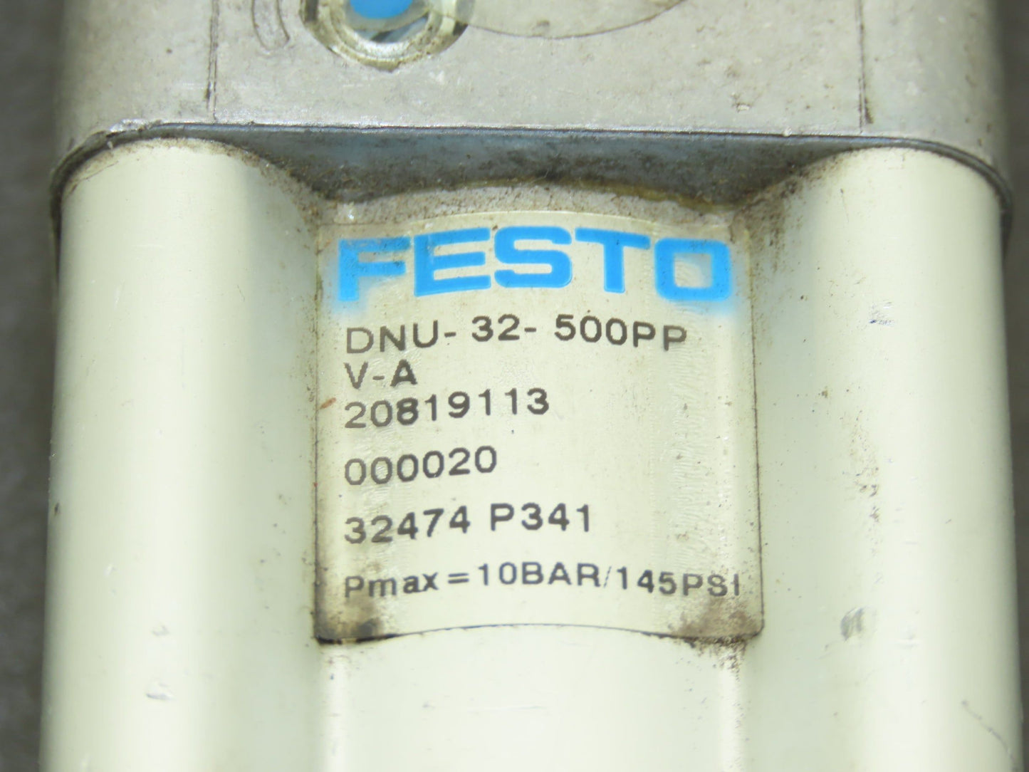 Festo DNU-32-500PPV-A Pneumatic Air Cylinder 32mm Bore 500mm Stroke 145psi