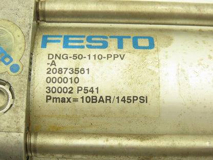 Festo DNG-50-110-PPV-A Pneumatic Air Cylinder 32mm Bore 500mm Stroke 145psi