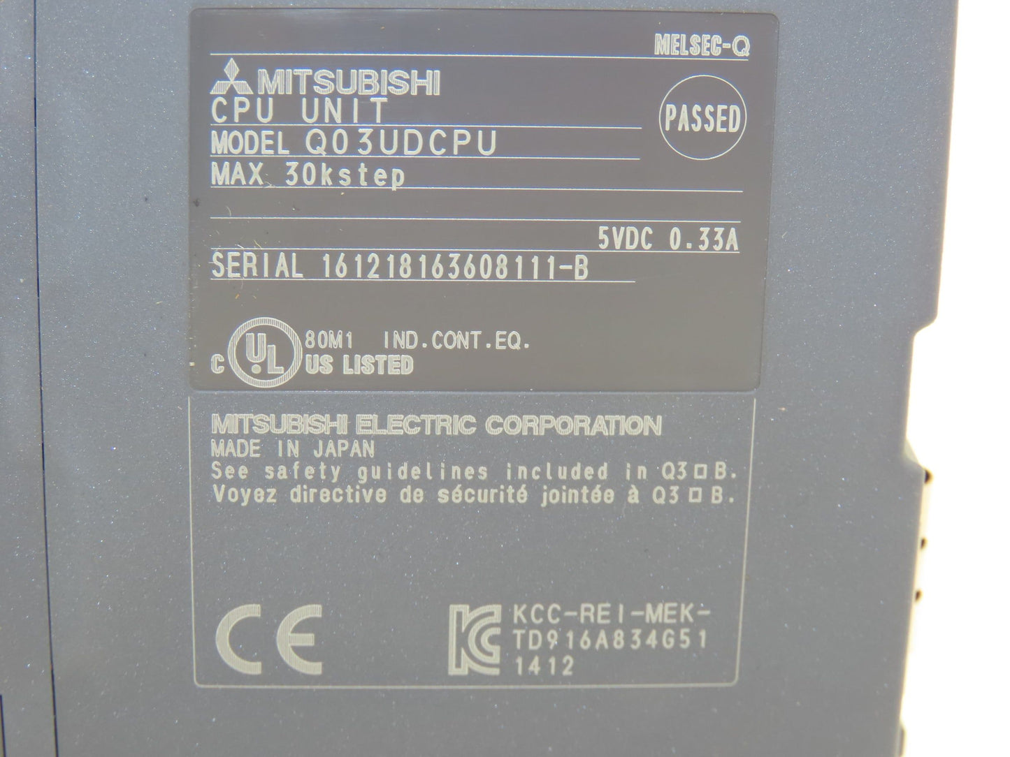 Mitsubishi Q03UDCPU Melsec-Q Universal Programmable Logic Controller 30kstep