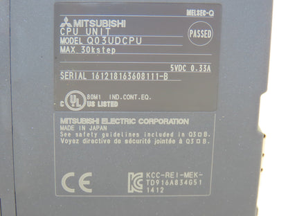 Mitsubishi Q03UDCPU Melsec-Q Universal Programmable Logic Controller 30kstep