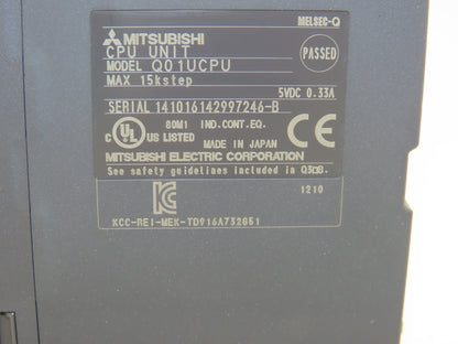 Mitsubishi Q01UCPU Melsec-Q Universal Programmable Logic Controller 15kstep