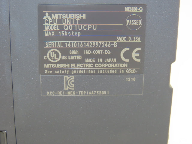 Mitsubishi Q01UCPU Melsec-Q Universal Programmable Logic Controller 15kstep