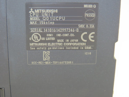 Mitsubishi Q01UCPU Melsec-Q Universal Programmable Logic Controller 15kstep