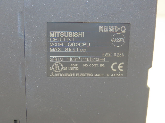 Mitsubishi Q00CPU Melsec-Q Universal Programmable Logic Controller 8kstep