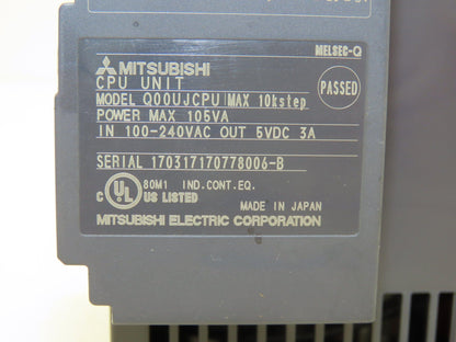 Mitsubishi Q00UJCPU Melsec-Q Universal Programmable Logic Controller 10kstep