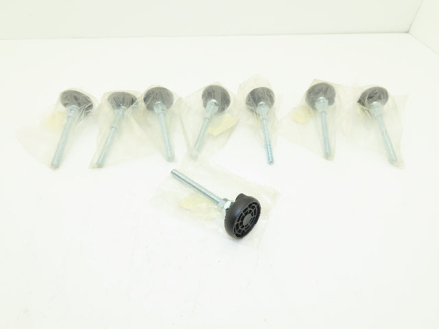 NYLA24 Polymount Leveling Feet Mount 3/8-16 Thread 5" Long 2" Base Lot of 8