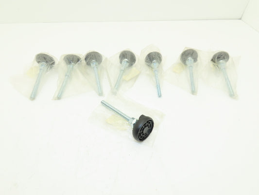 NYLA24 Polymount Leveling Feet Mount 3/8-16 Thread 5" Long 2" Base Lot of 8