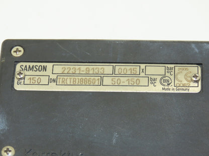 Sampson 2231-9133 0015 Thermostatic Water Valve 50-150°C 24"