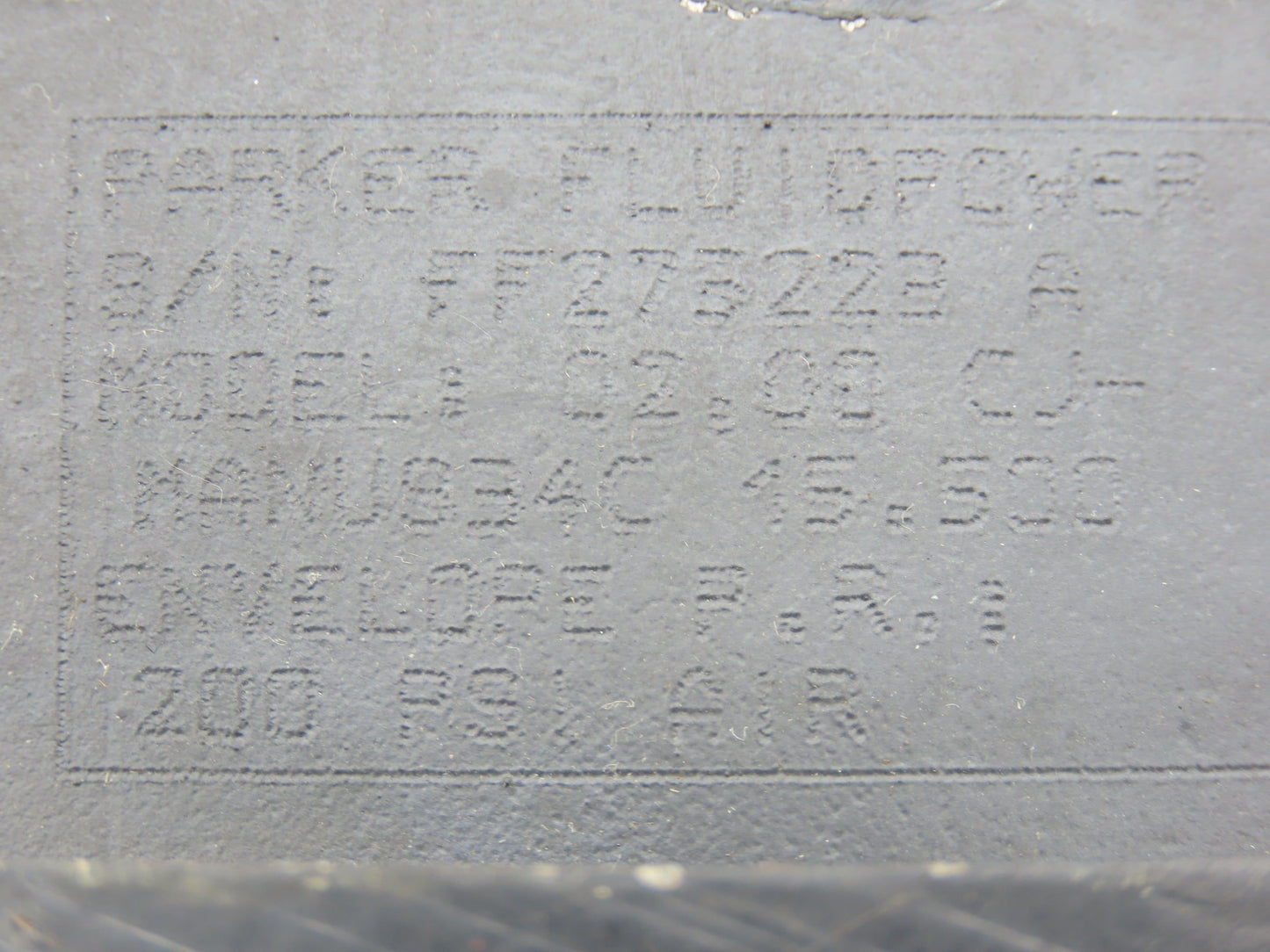 Parker CJMANUS34C Pneumatic Air Cylinder 2" Bore 15.5" Stroke 200psi