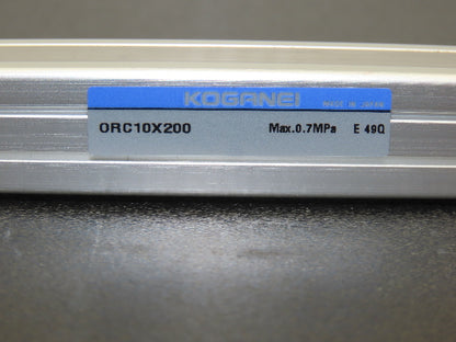 Koganei Rodless Pneumatic Air Cylinder Linear Actuator 10mm bore 200mm Stroke