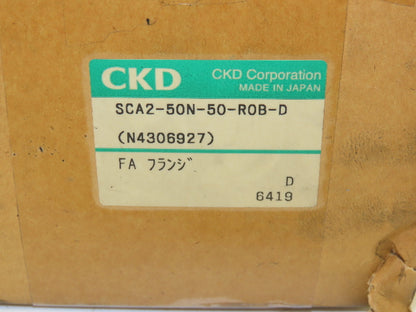 CKD SCA2-FA50N50 Pneumatic Air Cylinder 50mm Bore 50mm Stroke 145psi