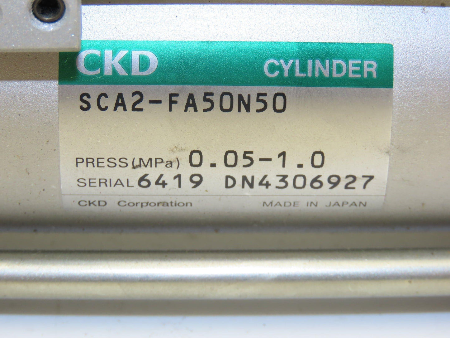 CKD SCA2-FA50N50 Pneumatic Air Cylinder 50mm Bore 50mm Stroke 145psi