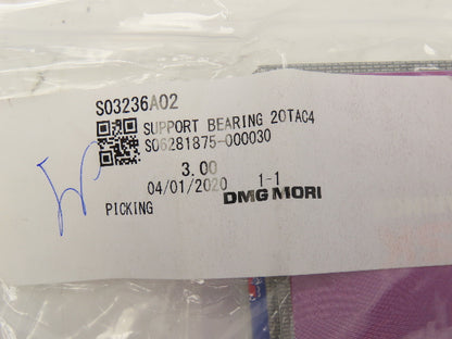 DMG Mori BS1150A01 X-Axis Ball Screw & Nut Assy 28mm Dia 3/8" Pitch 780mm OAL