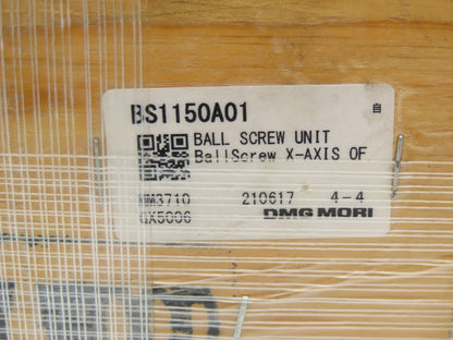 DMG Mori BS1150A01 X-Axis Ball Screw & Nut Assy 28mm Dia 3/8" Pitch 780mm OAL