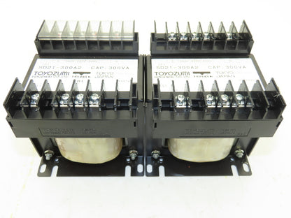 Toyozumi SD21-300A2 Stepdown Control Transformer 300va HV 240 LV 115 Lot of 2