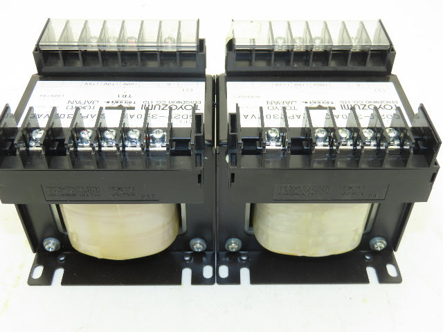 Toyozumi SD21-300A2 Stepdown Control Transformer 300va HV 240 LV 115 Lot of 2