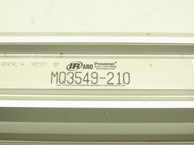 Ingersoll ARO Pneumatic Air Cylinder Provenair 1.5" Bore 21" Stroke 250psi