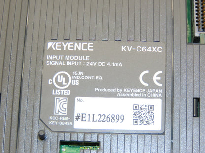 Keyence KV-C64XC Input Module 64-Point