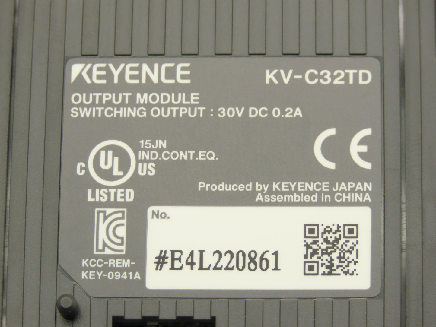 Keyence KV-C32TD Output Module MOSFET Sink 32-Point