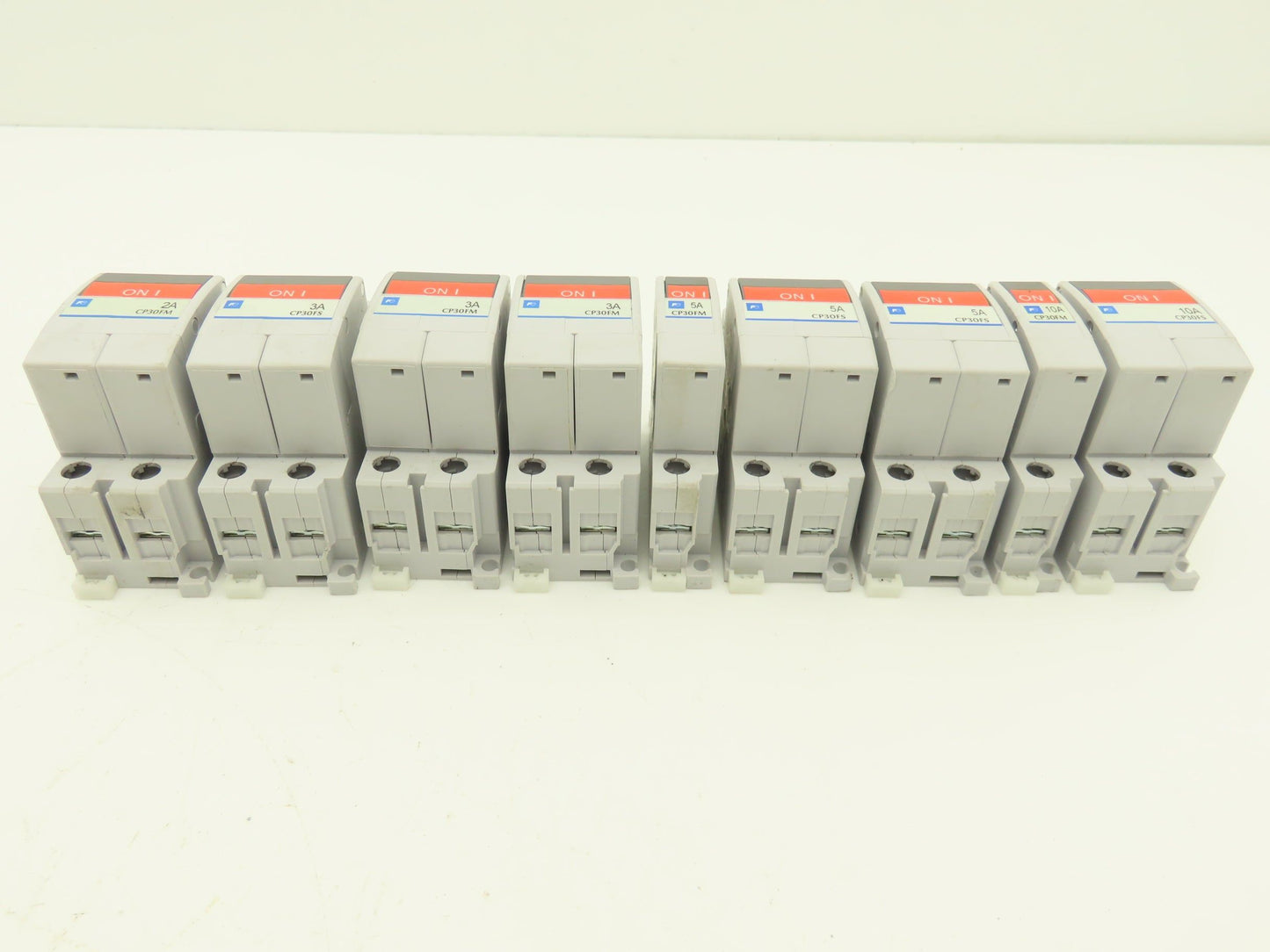 Fuji Electric Circuit Breakers AC/DC | 2/3/5/10A | 1/2-Pole | Mixed Lot of 9
