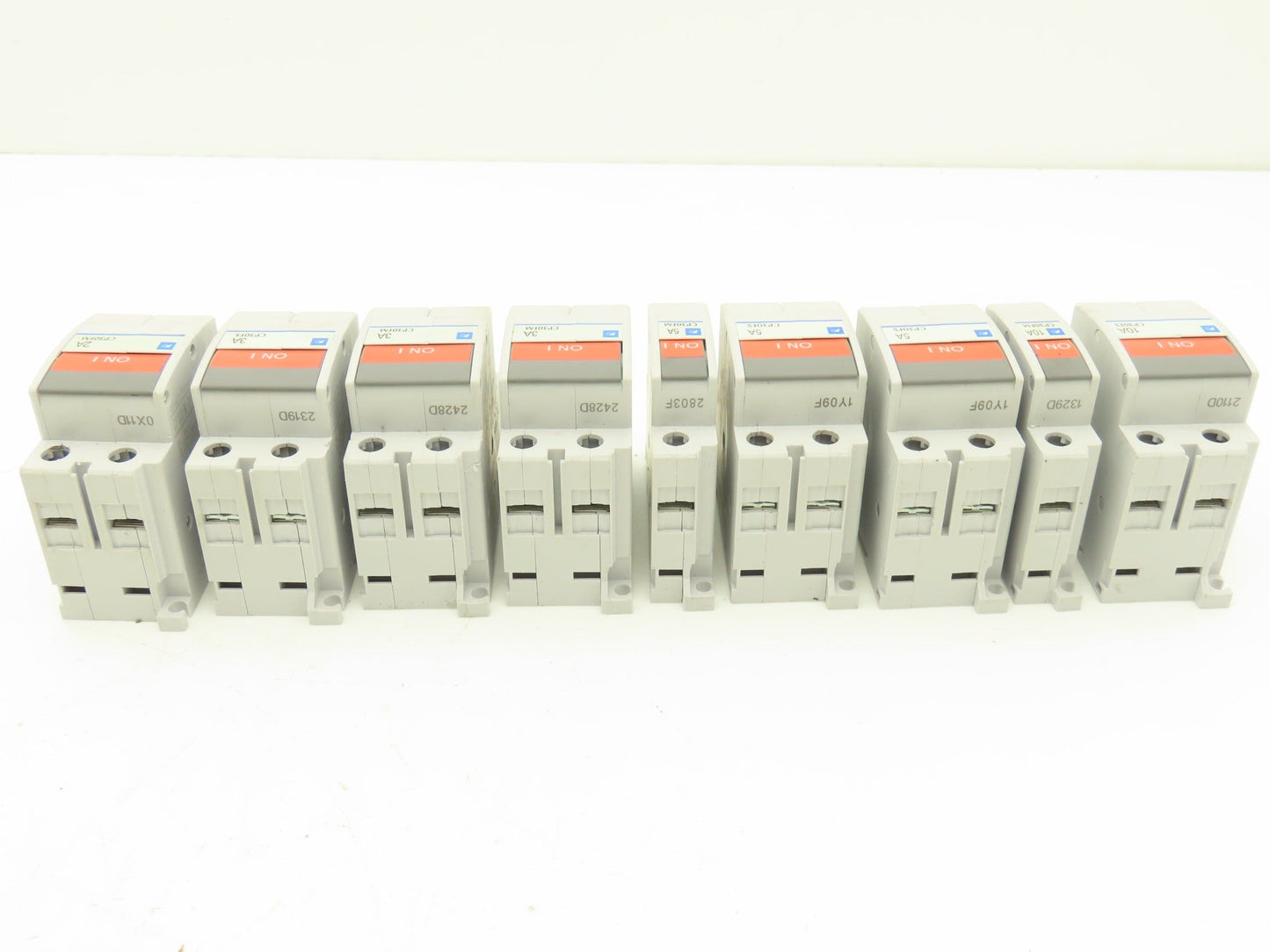 Fuji Electric Circuit Breakers AC/DC | 2/3/5/10A | 1/2-Pole | Mixed Lot of 9