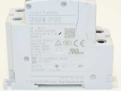 Fuji Electric Circuit Breakers AC/DC | 2/3/5/10A | 1/2-Pole | Mixed Lot of 9