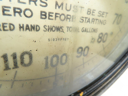 Hersey Niagara 51039P909 Liquid Dial Meter 1-1/2" NPT 0-200 Gallons Vintage