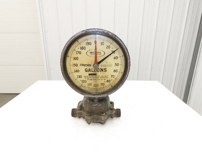 Hersey Niagara 51039P909 Liquid Dial Meter 1-1/2" NPT 0-200 Gallons Vintage