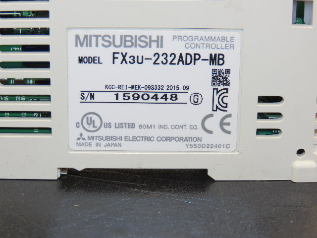 Mitsubishi Electric FX3U-232ADP-MB Melsec PLC Expansion Interface Adapter Module
