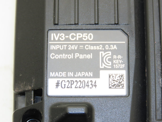 Keyence IV3-CP50 Touch Screen Control Panel 5.7" 640x480 24VDC IP40