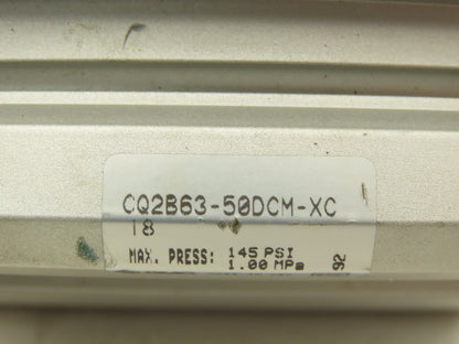 Bimba CQ2B63-50DCM-XC Pneumatic Air Cylinder 63mm Bore 50mm Stroke 145psi