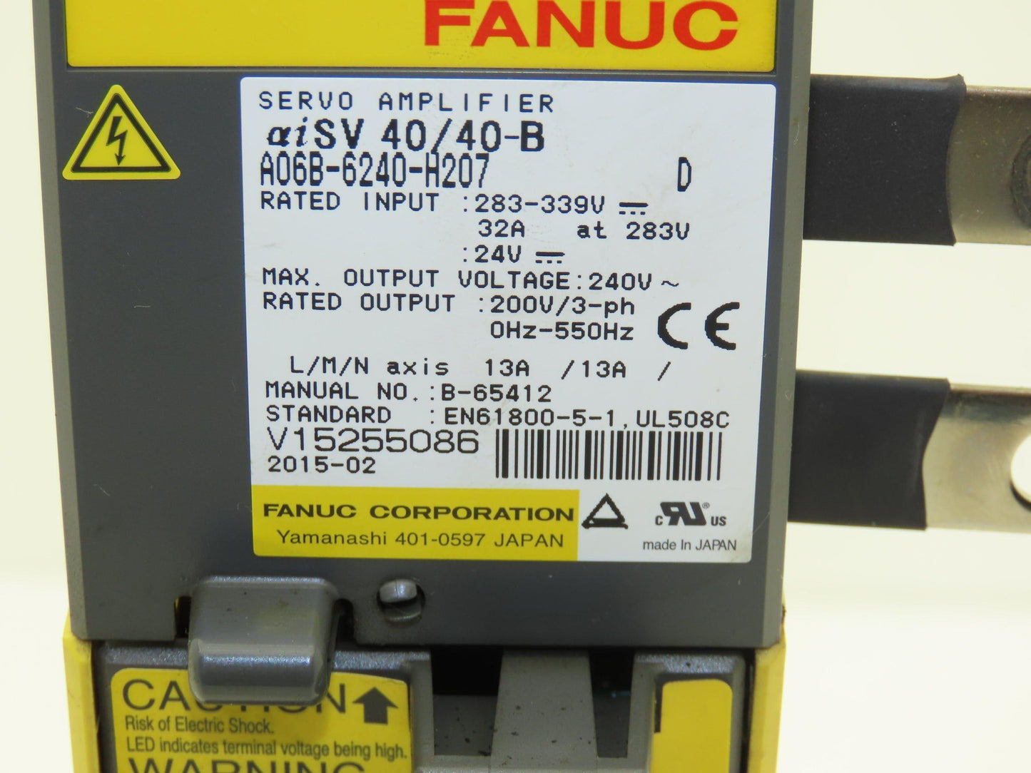 Fanuc A06B-6240-H207 Servo Amplifier 200V 3Ph 550Hz Out