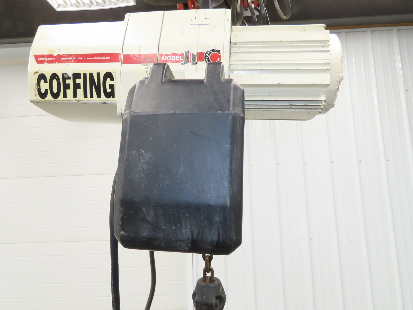 Coffing JLC 1/4 Ton Electric Chain Hoist 12/32 FPM 2 Speed 10' Lift 460V 3PH