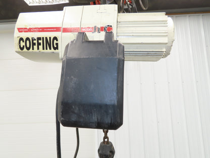 Coffing JLC 1/4 Ton Electric Chain Hoist 12/32 FPM 2 Speed 10' Lift 460V 3PH