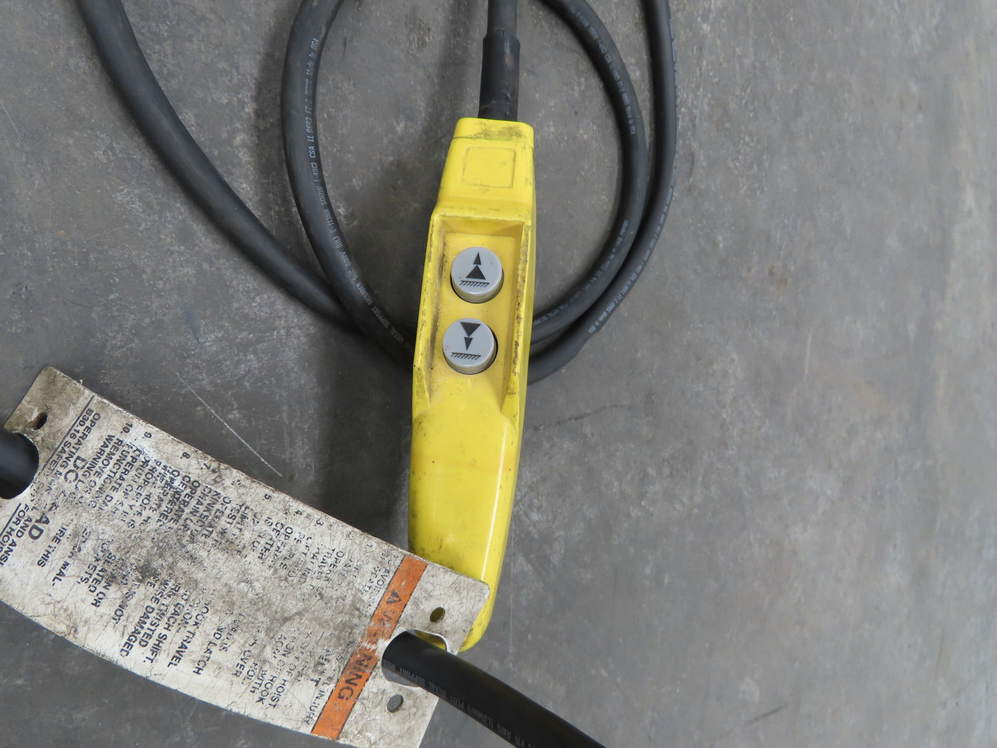 Coffing JLC 1/4 Ton Electric Chain Hoist 12/32 FPM 2 Speed 10' Lift 460V 3PH