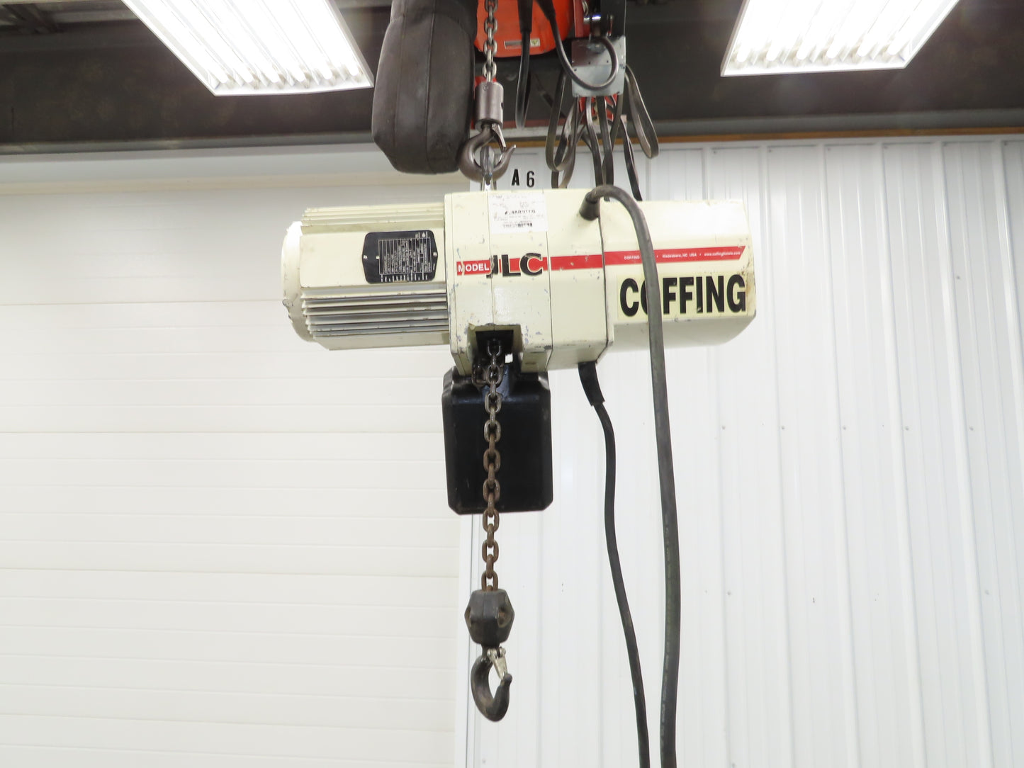 Coffing JLC 1/4 Ton Electric Chain Hoist 12/32 FPM 2 Speed 10' Lift 460V 3PH