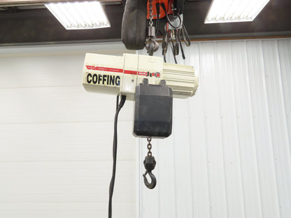 Coffing JLC 1/4 Ton Electric Chain Hoist 12/32 FPM 2 Speed 10' Lift 460V 3PH